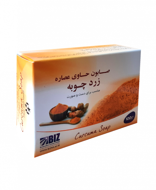 صابون چند کاره بیوممتیک دست و صورت زردچوبه دکتربیز برای رفع تیرگی -رفع لک و اکنه -درمان جوش-شفافیت-رطوبت رسان پک سه عددی