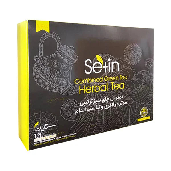 دمنوش لاغری 12 گیاه برای کاهش وزن 120 ساشه برای 3 ماه برند ستین