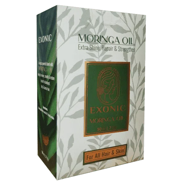 روغن مورینگا اصل برند EXONIC__ رفع اسیب های مو و پوست_ 50میل